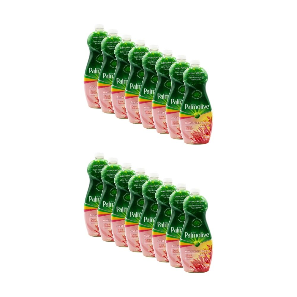 Palmolive Dishwashing Liquid Ultra Concentrated Coral Splash 750mL (16 Pack)