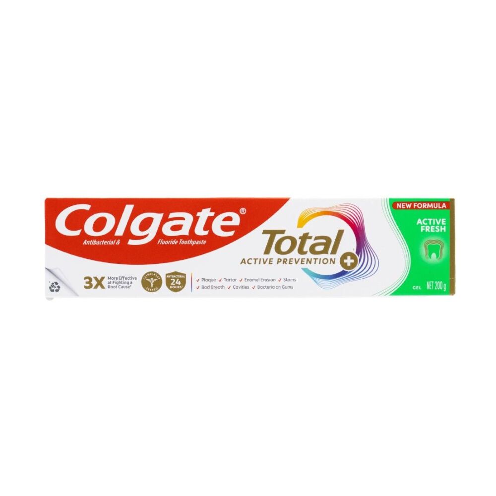 Colgate Total Active Prevention Fluoride Oral Toothpaste 200g Fresh (12 Pack) — image 2