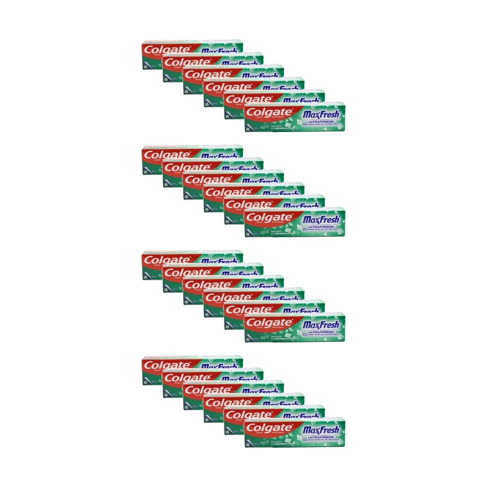 Colgate Toothpaste Max Fresh Ultra Freeze Mini Breath Strips Mint 115g (24 Pack)