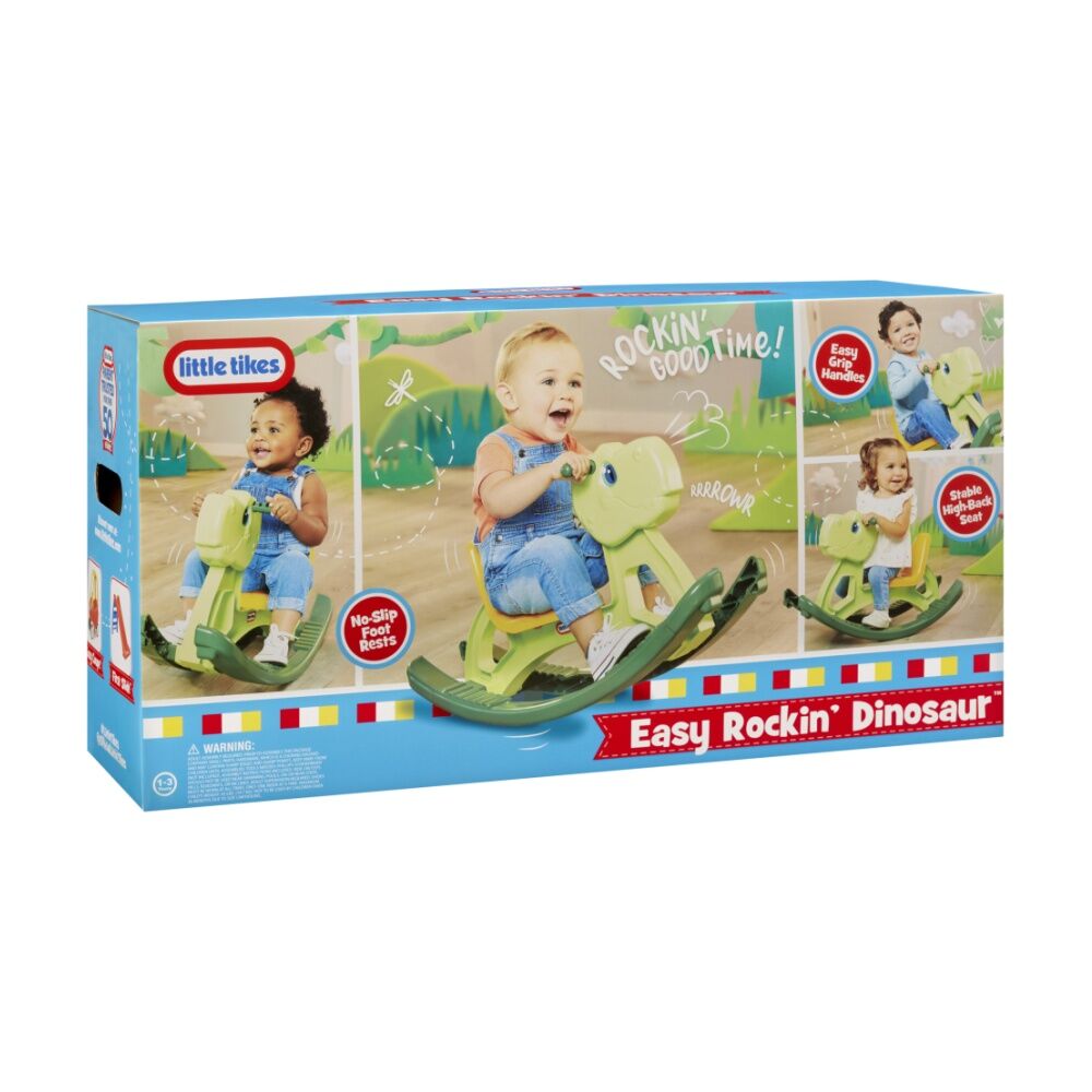 Little Tikes Easy Rocking Dino Kids Toddler Ride On Toy Dinosaur Green 1-3y — image 5