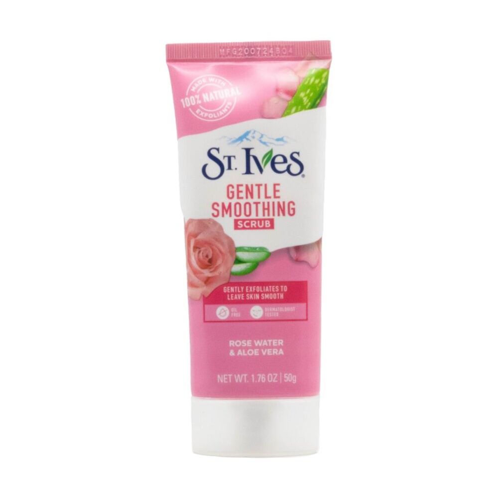 ST Ives 50g Rose Water & Aloe Vera Gentle Smoothing Face Scrub Exfoliator