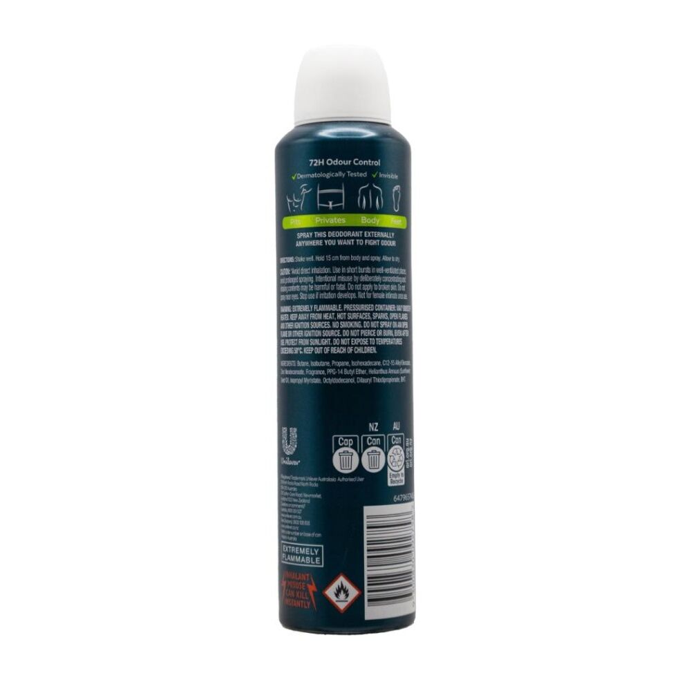 Rexona Men Deodorant Active Fresh 72H Odour Protection Aluminium 131g 230mL Rexona — image 3