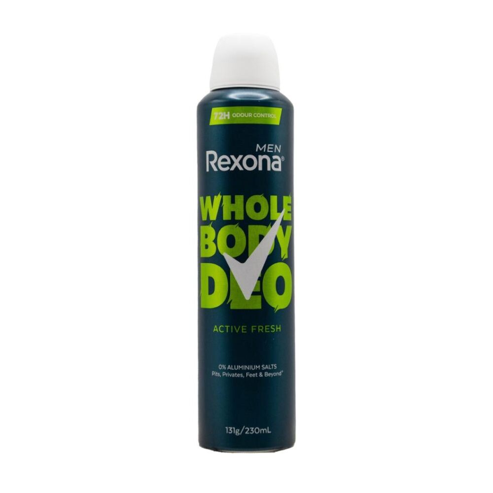 Rexona Men Deodorant Active Fresh 72H Odour Protection Aluminium 131g 230mL (6 Pack) — image 2
