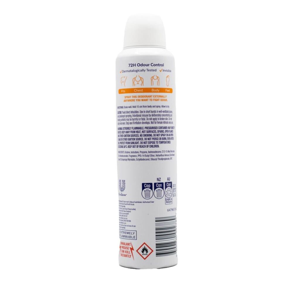 Rexona Whole Body Deo Deodorant Fresh Citrus 72h Odour Control 230ml Rexona — image 3