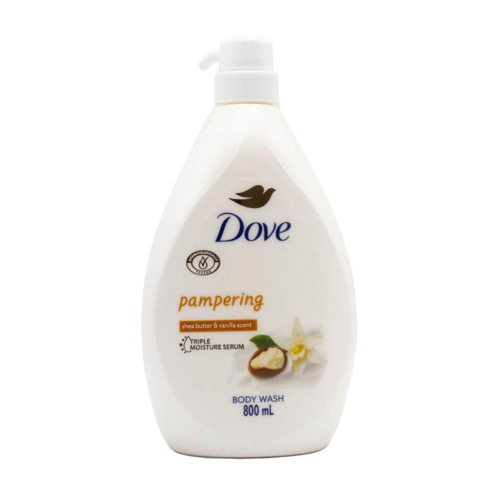 Dove Pampering Body Wash w/ Shea Butter And Vanilla Scent 800ml (6 Pack) — image 2