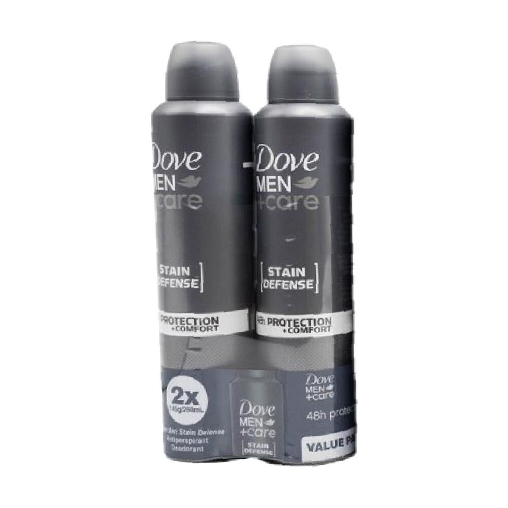 Dove 48H Antiperspirant Aerosol Deodorant Spray 250ml Men & Women Assorted (2 Pieces)