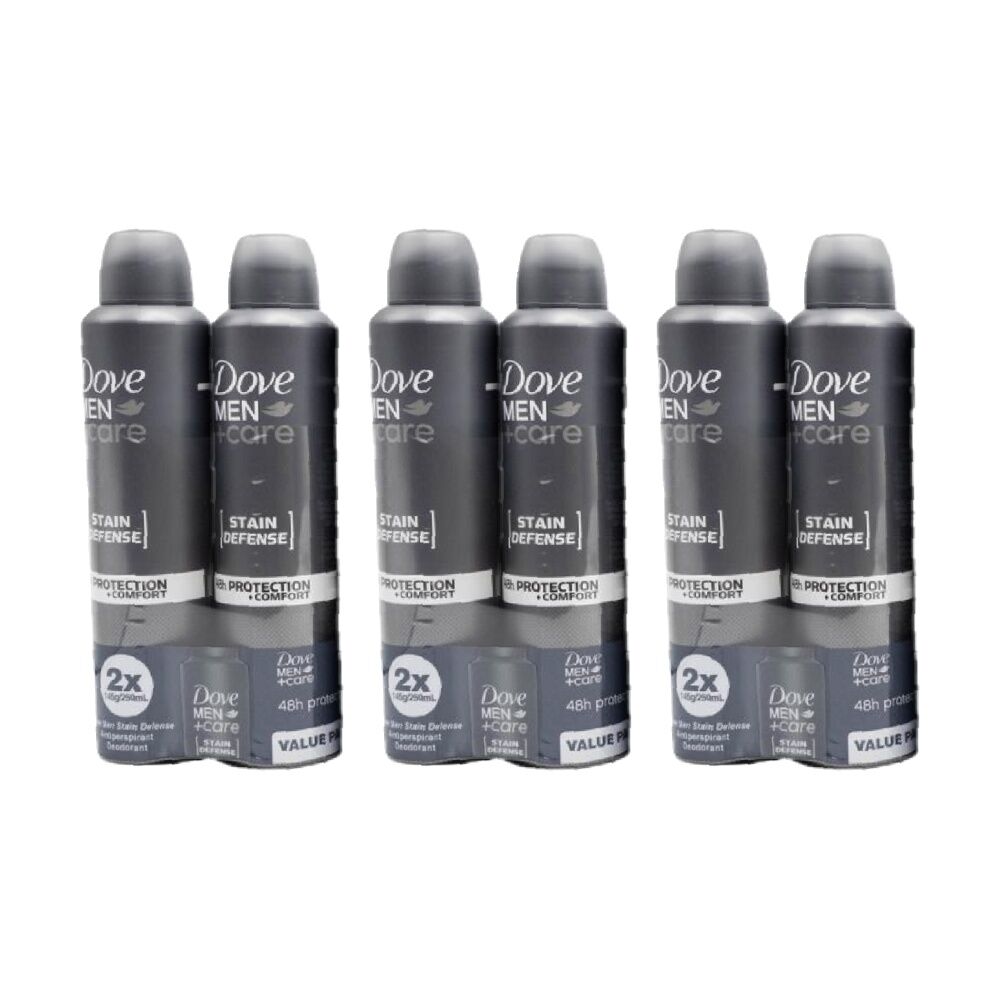 Dove 2pc Dove 48H Antiperspirant Aerosol Deodorant Spray 250ml Men & Women Assrtd (3 Pack)