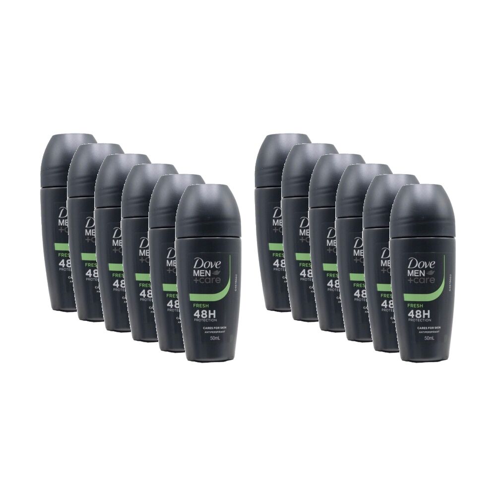 Dove Antiperspirant Roll On Men Care 48H Protection Fresh Scent 50mL (12 Pack)