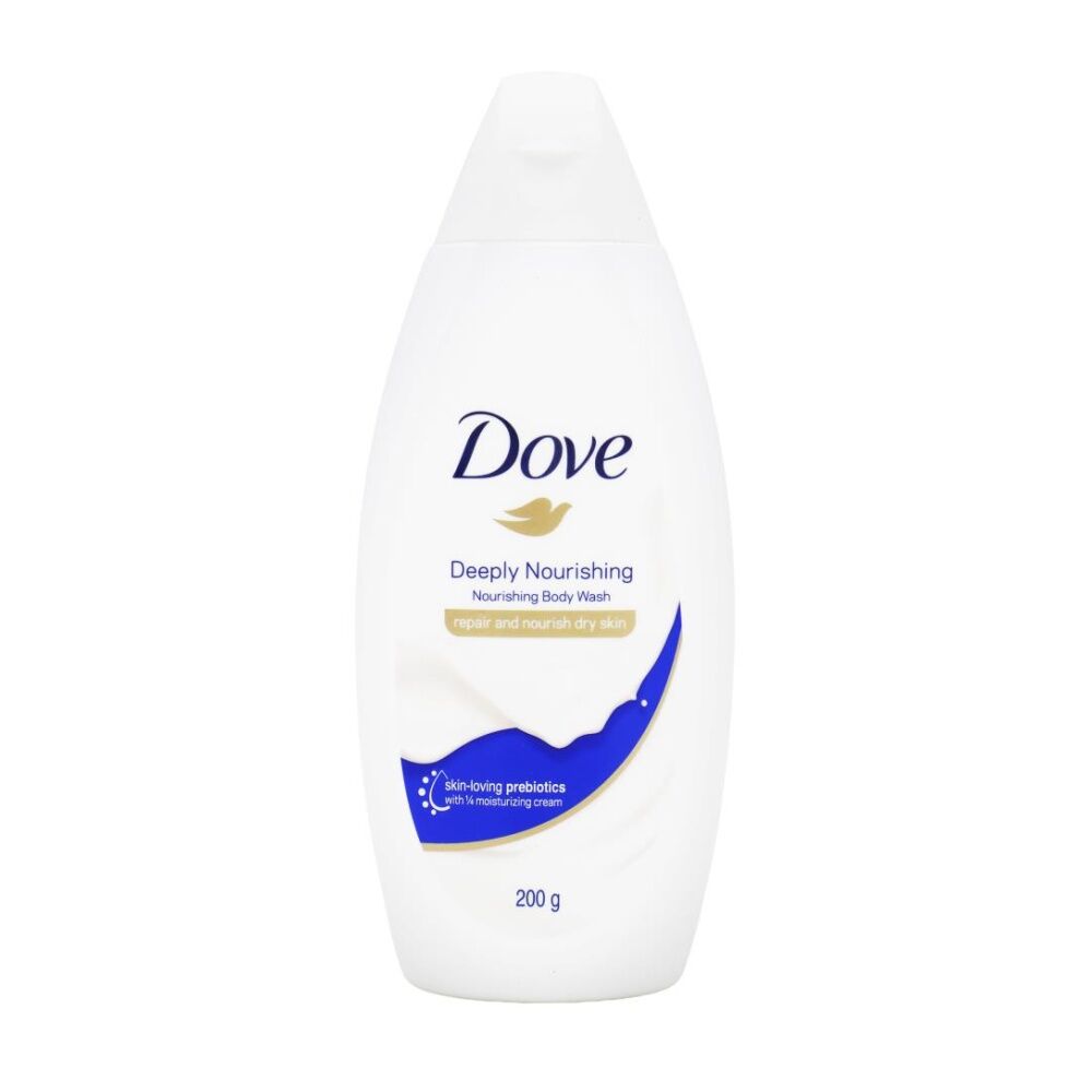 Dove Body Wash Deeply Nourishing Repair For Dry Skin Liquid 198mL Dove
