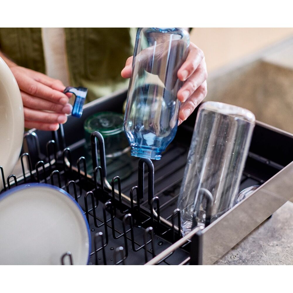 Joseph Joseph Black Extend Steel Plus Kitchen Dish Drying Rack — image 6