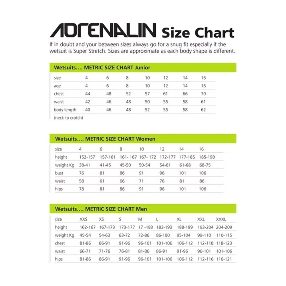 Adrenalin Warmest Neoprene Junior Kids Surf/Swim/Snorkel Rash Guard — image 2