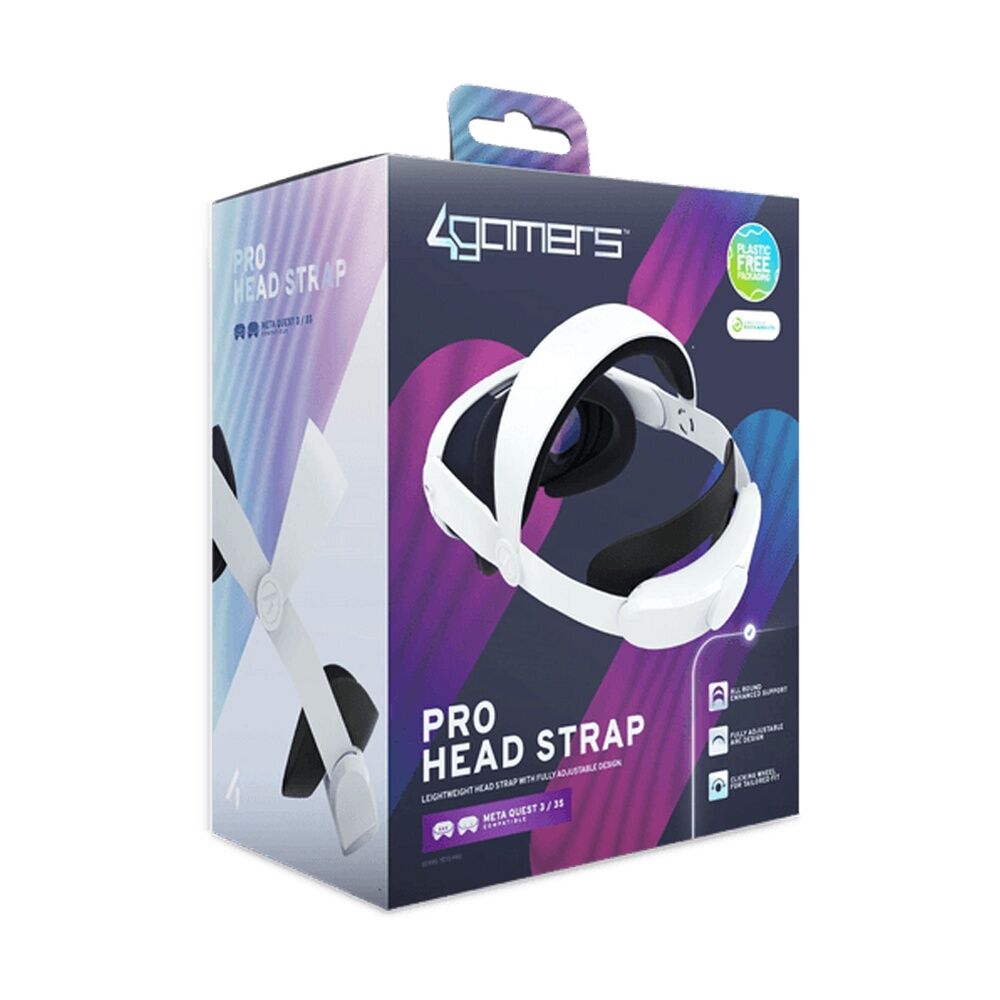 4gamers Meta Quest 3/3S Compatible Virtual Reality Pro Head Strap Accessory — image 2