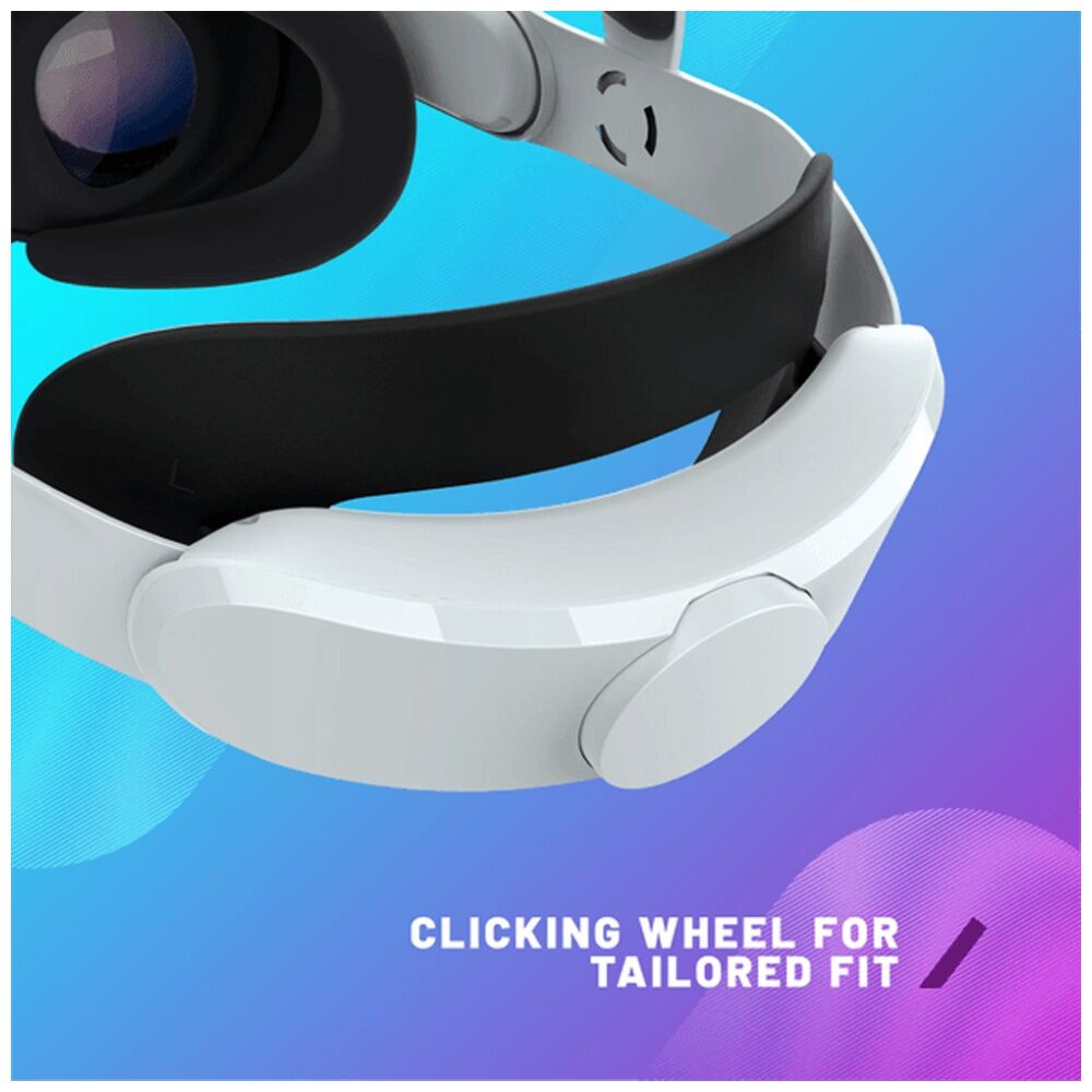 4gamers Meta Quest 3/3S Compatible Virtual Reality Pro Head Strap Accessory — image 4