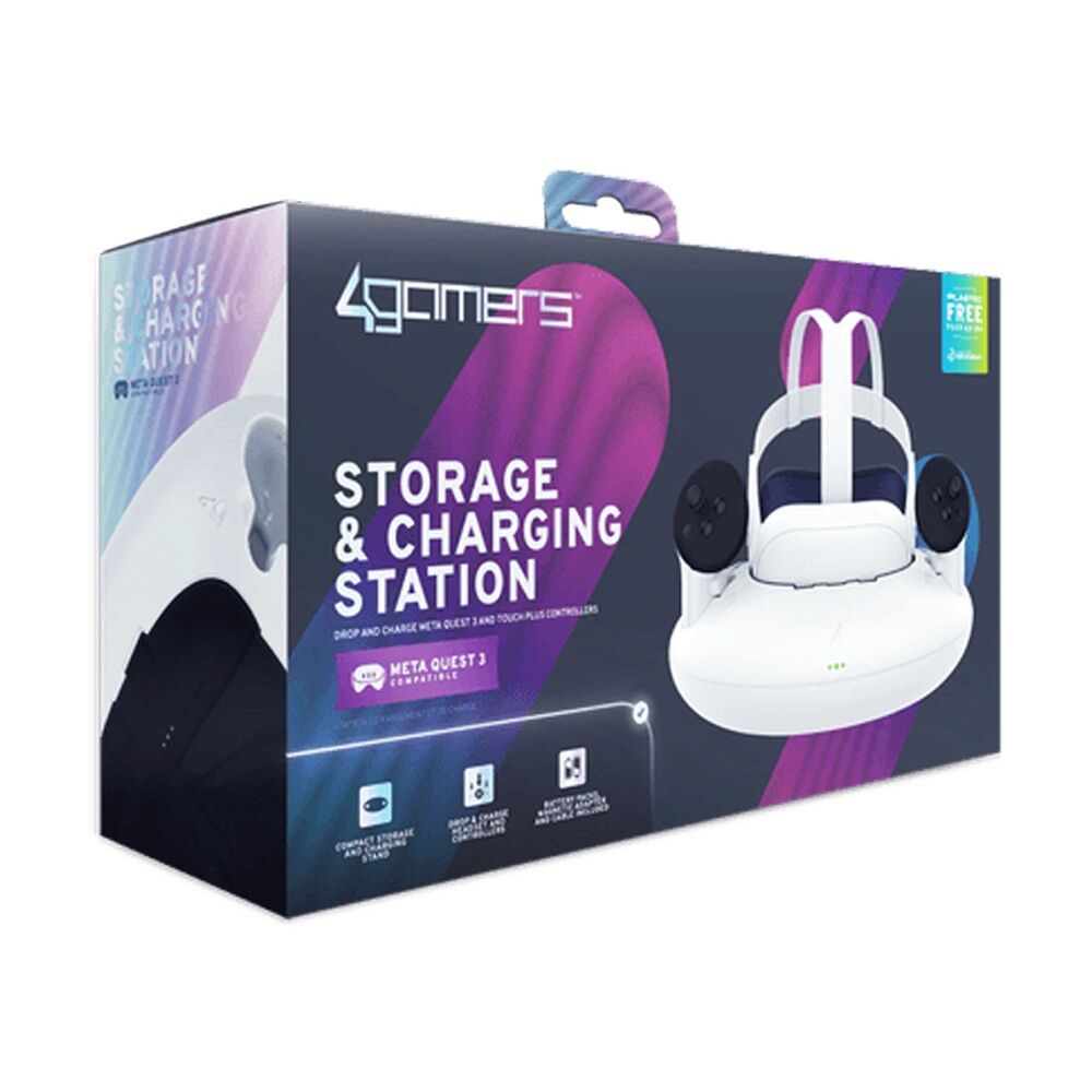 4gamers Meta Quest 3 Compatible Virtual Reality Storage & Charging Station — image 2