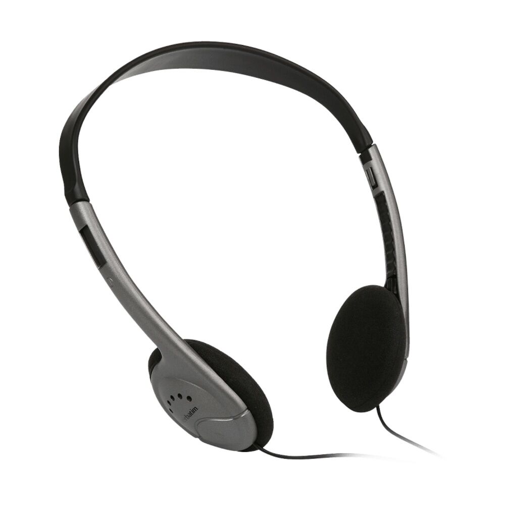 Verbatim Multimedia Over Ear Wired Headset w/ Inline Mic & 3.5mm Jack Grey (2 Pack) — image 3