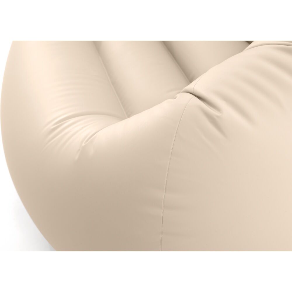 Intex Beanless Bag Inflatable Chair - 137cm x 127cm x 74cm - Modern Matte Finish - Repair Patch Included - Beige PVC — image 4