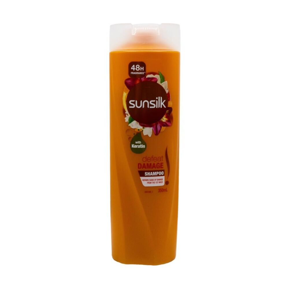 Sunsilk Defeat Damage Keratin & Calcium Repairing Shampoo Bottle 350ml (6 Pack) — image 2