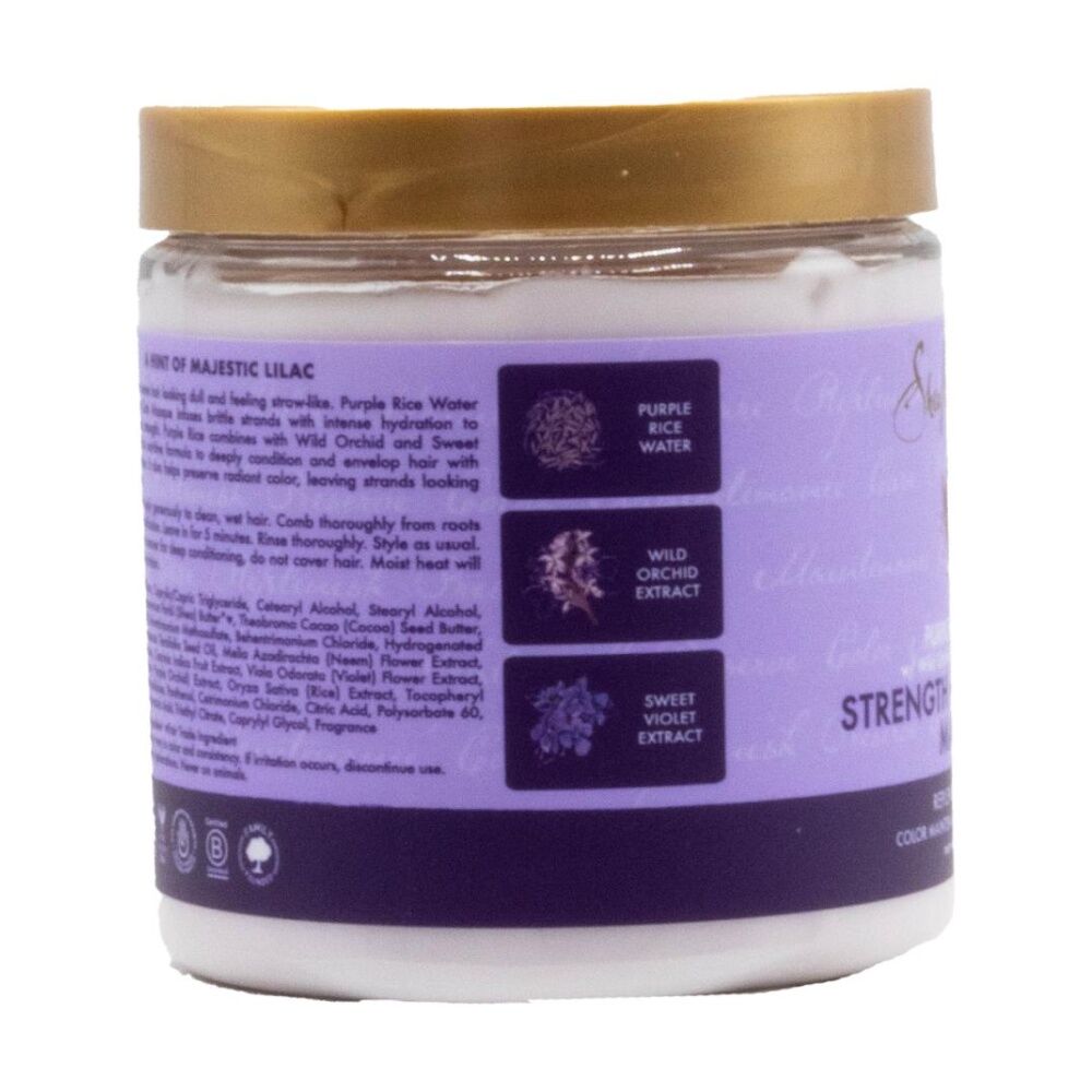 Shea Moisture 227g Purple Rice Water Strength & Colour Care Hair Masque — image 2