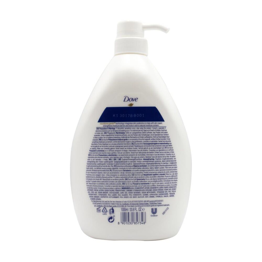Dove Deeply Nourishing Moisturising Formula Body Wash 1000ml (3 Pack) — image 3