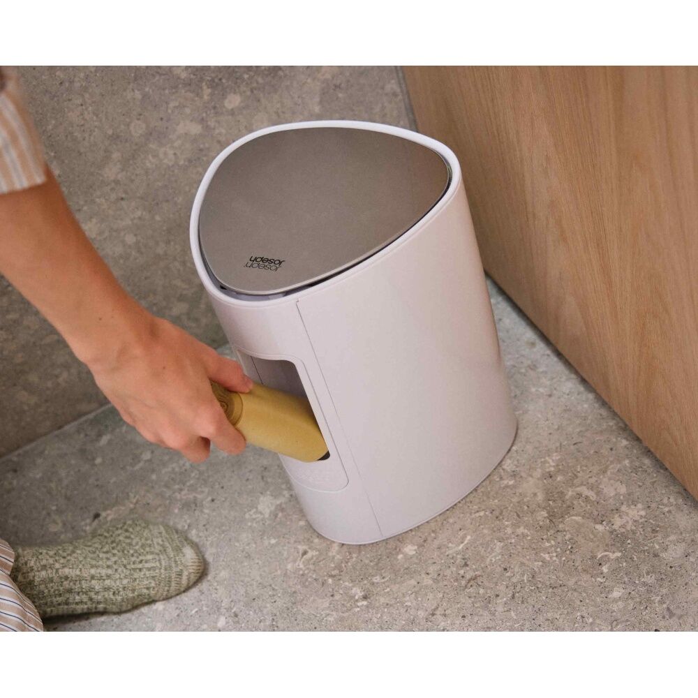Joseph Joseph 5L Gloss White EasyStore Bathroom Rubbish Waste Bin — image 5