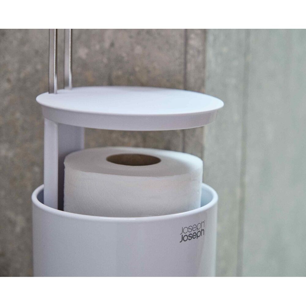Joseph Joseph White EasyStore Bathroom Toilet Paper Roll Holder — image 5
