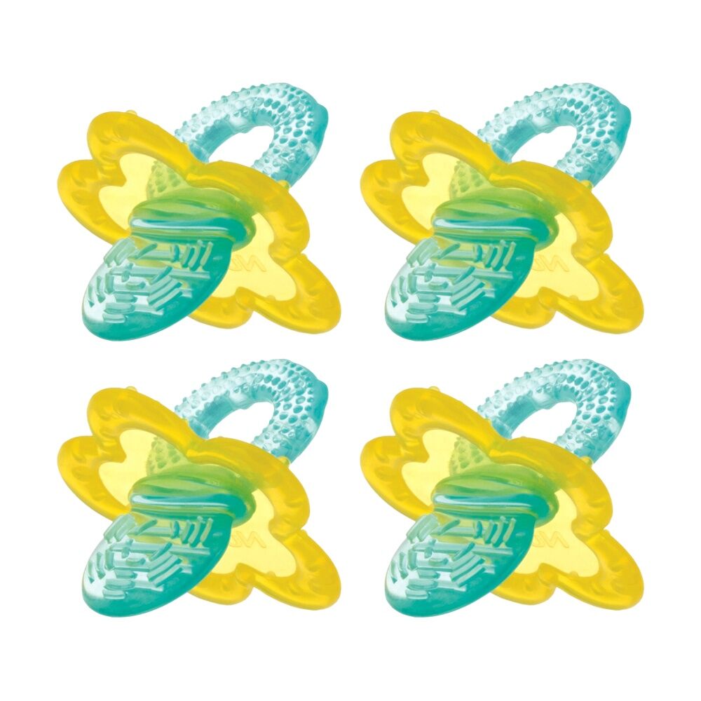 Nuby Chewbies Teether Unique Textured Design Soothes Gums Assorted (4 Pack)