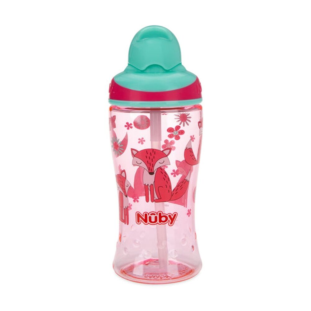 Nuby Multicolour Tritan Boost Flip It Cup Soft Silicone Straw 360ml 12m+ — image 2