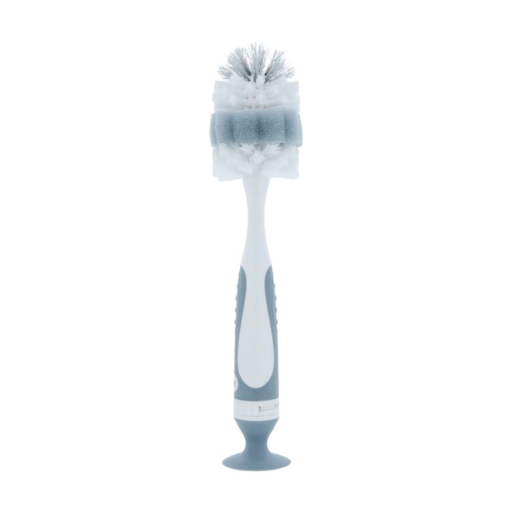 Nuby Baby Bottle & Teat Brush Cleaning Tool Two In One Design Assorted (3 Pack) — image 2
