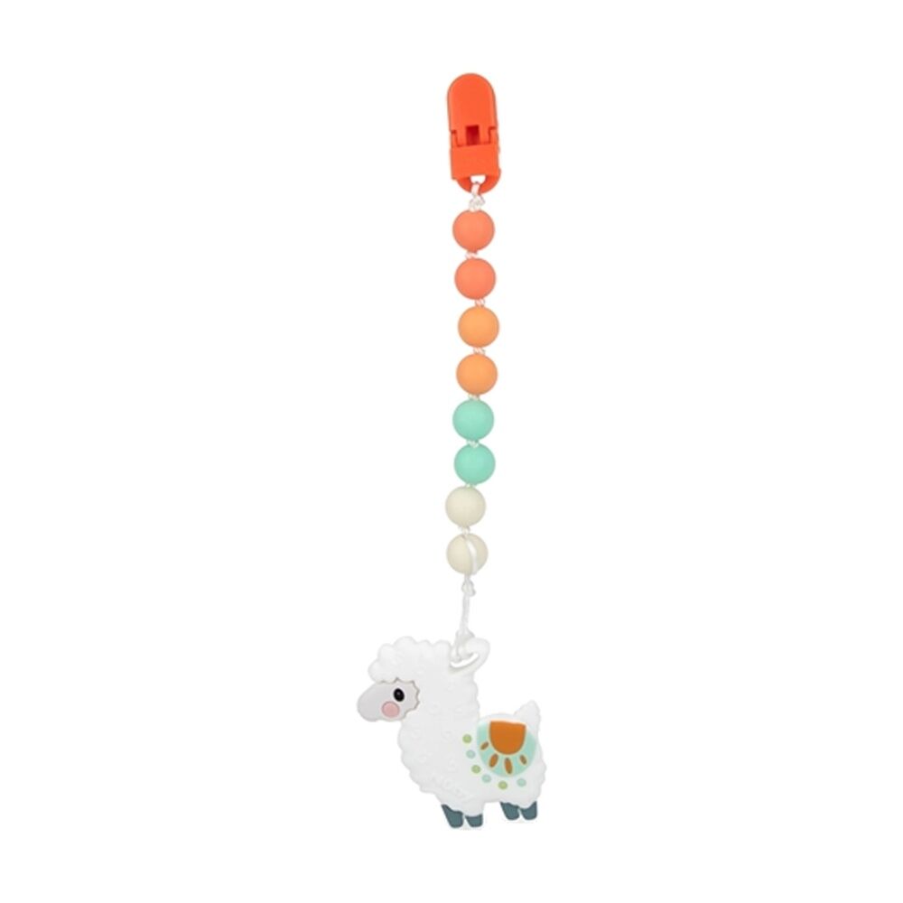 Nuby Textured Silicone Baby/Infant Teether Toy w/ Pacifinder Clip 3m+