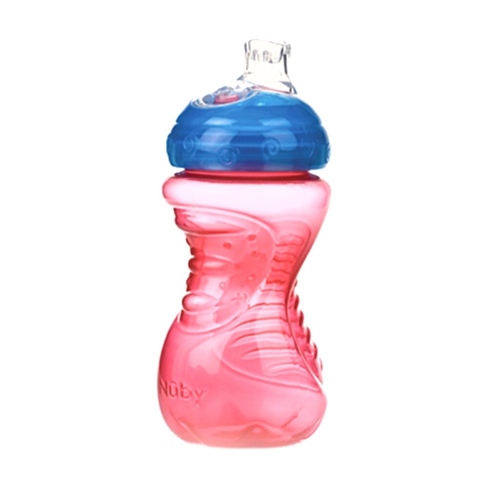 Nuby No Spill Super Spout Gripper Cup Easy Grip 300ml Assorted 6m+ (3 Pack) — image 2