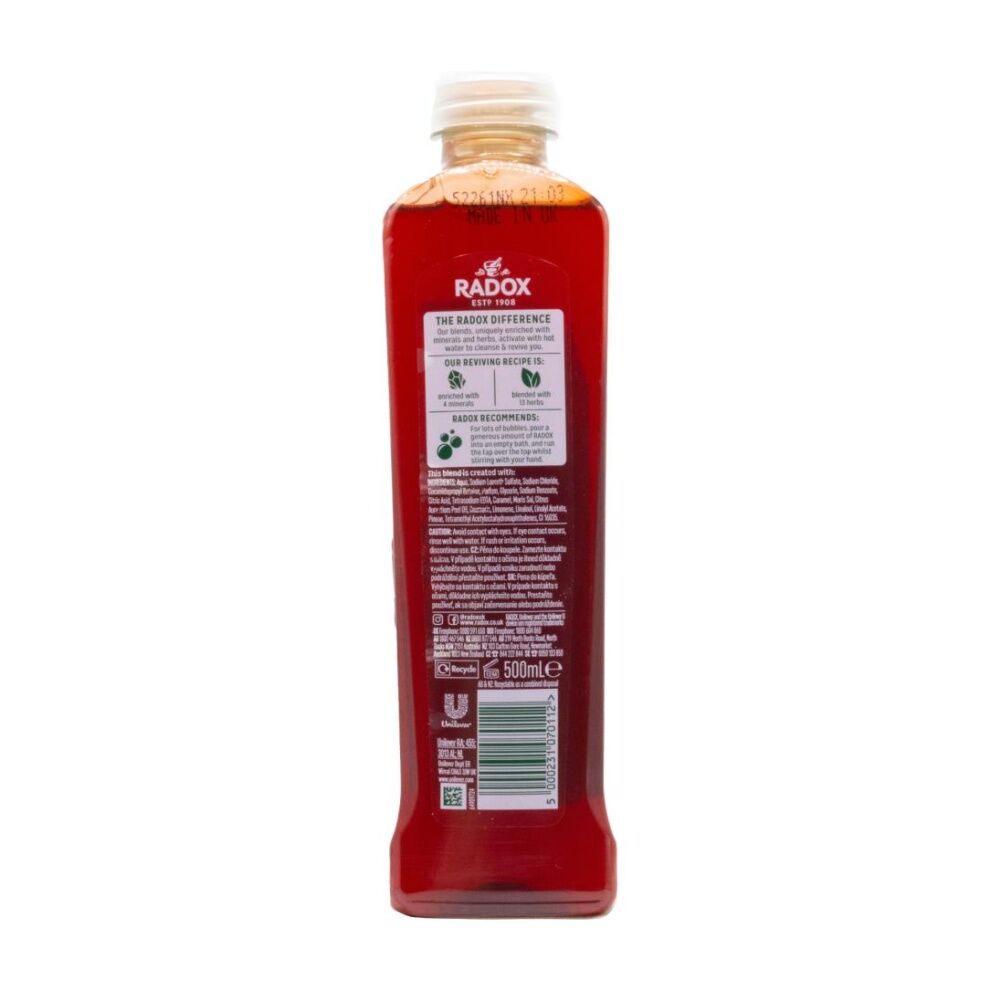Radox Muscle Therapy Bath Soak Black Pepper & Ginseng Scent 500ml Radox — image 2