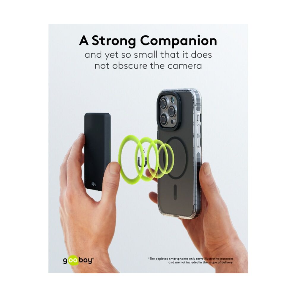 Goobay Power Bank 5000mAh Wireless MagSafe 20W USB C PD Portable Charger — image 3