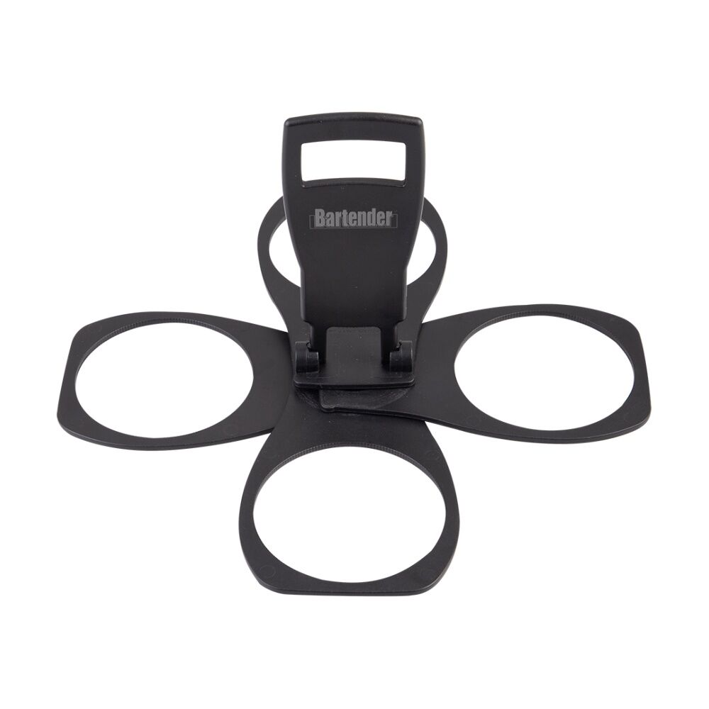 Bartender Portable Folding Cup Holder For Up To Four Cups Black (4 Pack) — image 7