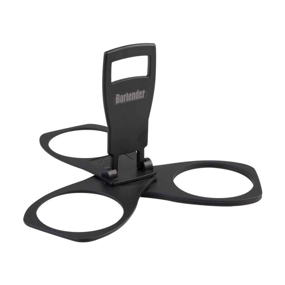 Bartender Portable Folding Cup Holder For Up To Four Cups Black (4 Pack) — image 6