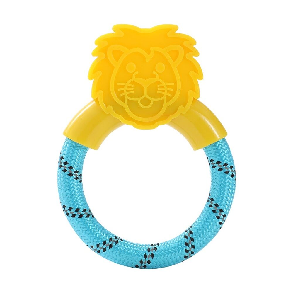 Paws and Claws Assorted TPR Animal Ring Tugger Dog Chew/Tug Toy 16x12cm — image 4