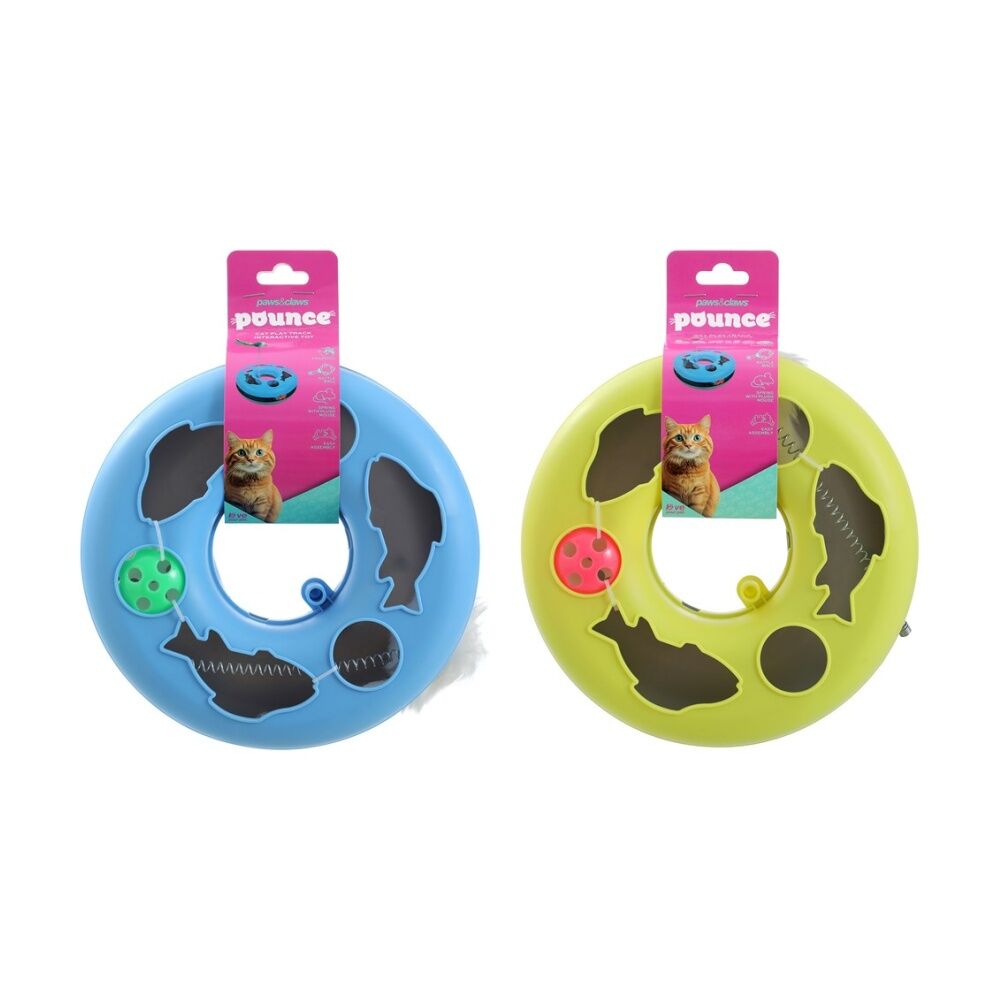 Paws and Claws Assorted Cat Play Track Interactive Pounce/Batting Toy 23.5x8cm — image 2