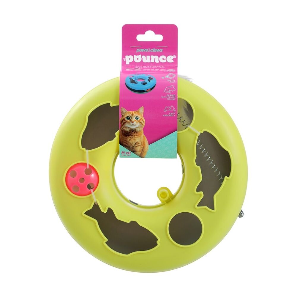 Paws and Claws Cat Play Track Interactive Pounce/Batting Toy 23.5x8cm Assorted (6 Pack) — image 5