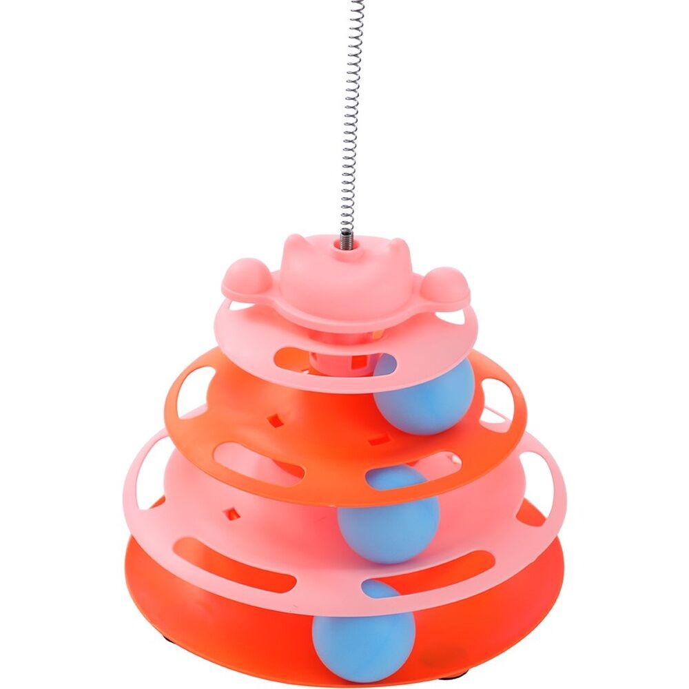 Paws and Claws Cat Tower Interactive Batting Play Toy 18x30cm Assorted (6 Pack) — image 6