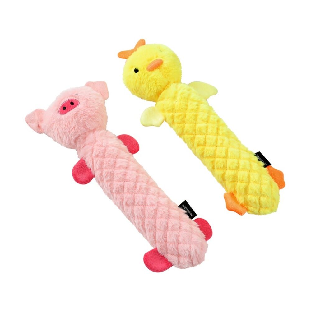 Paws and Claws Pet Dog Toy Bend And Squeak Accordion Plush Assorted 40cm - Built In Squeaker - Suitable For Small To Medium Sized Dogs 40cm — image 3