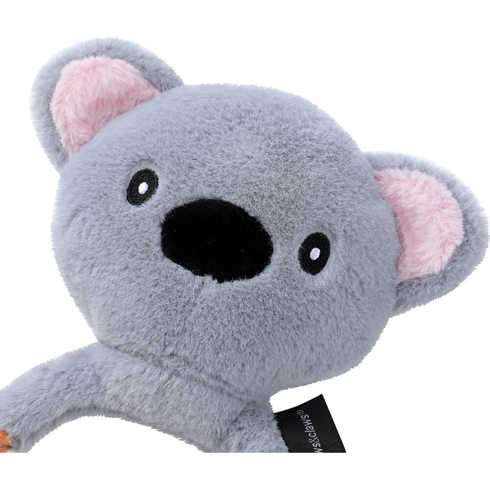Paws and Claws Plush Koala Rope Ring Tugger Pet Dog Toy Squeak 20x12x1.5cm (6 Pack) — image 4
