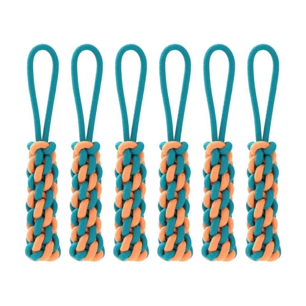 Paws and Claws Rope Chew Pet Dog Toy Durable Knotted Assorted 29cm 110g (6 Pack)