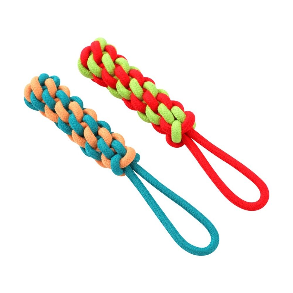 Paws and Claws Rope Chew Pet Dog Toy Durable Knotted Assorted 29cm 110g (6 Pack) — image 4