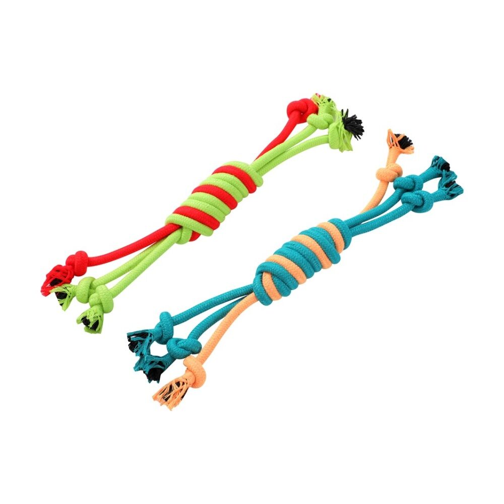 Paws and Claws Assorted Pet Dog Rope Chew/Tug/Fetch Play Toy — image 3
