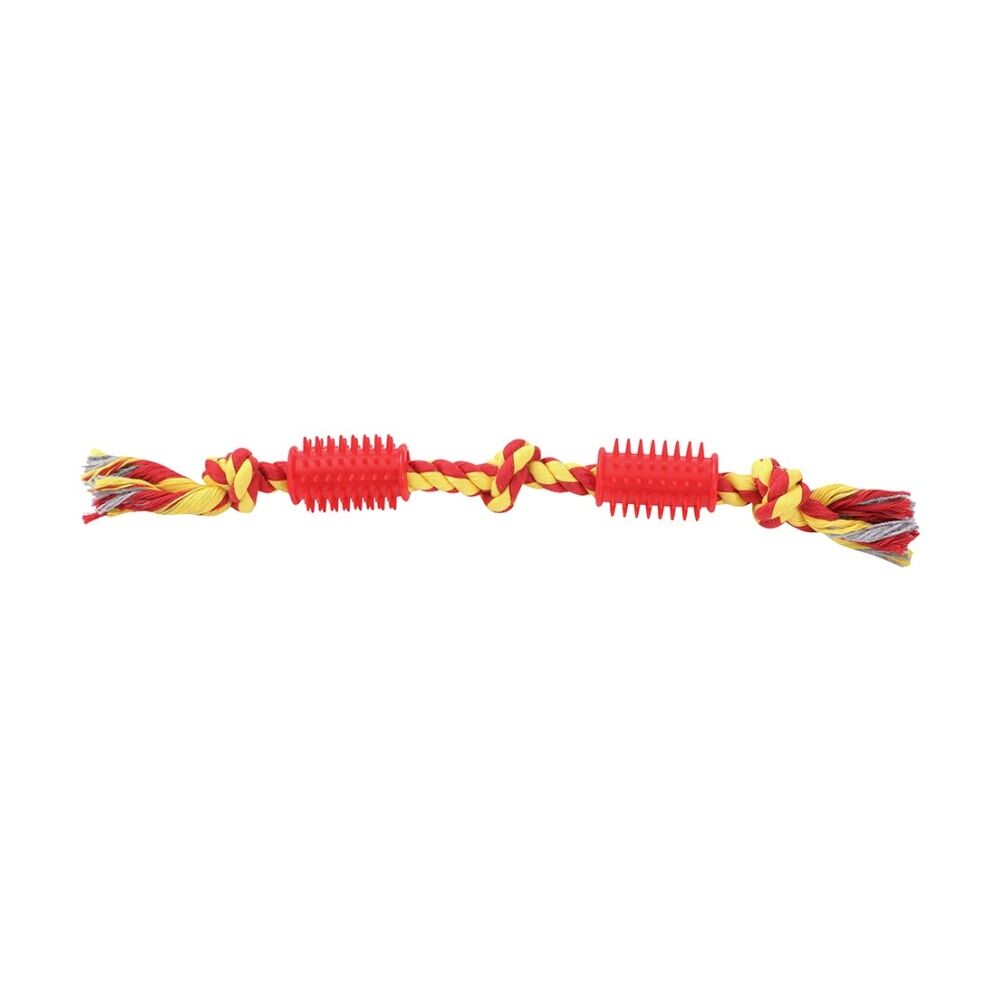 Paws and Claws Rope & Spikey Rubber Durable Pet Dog Tug/Chew/Fetch Toy Assorted (6 Pack) — image 5