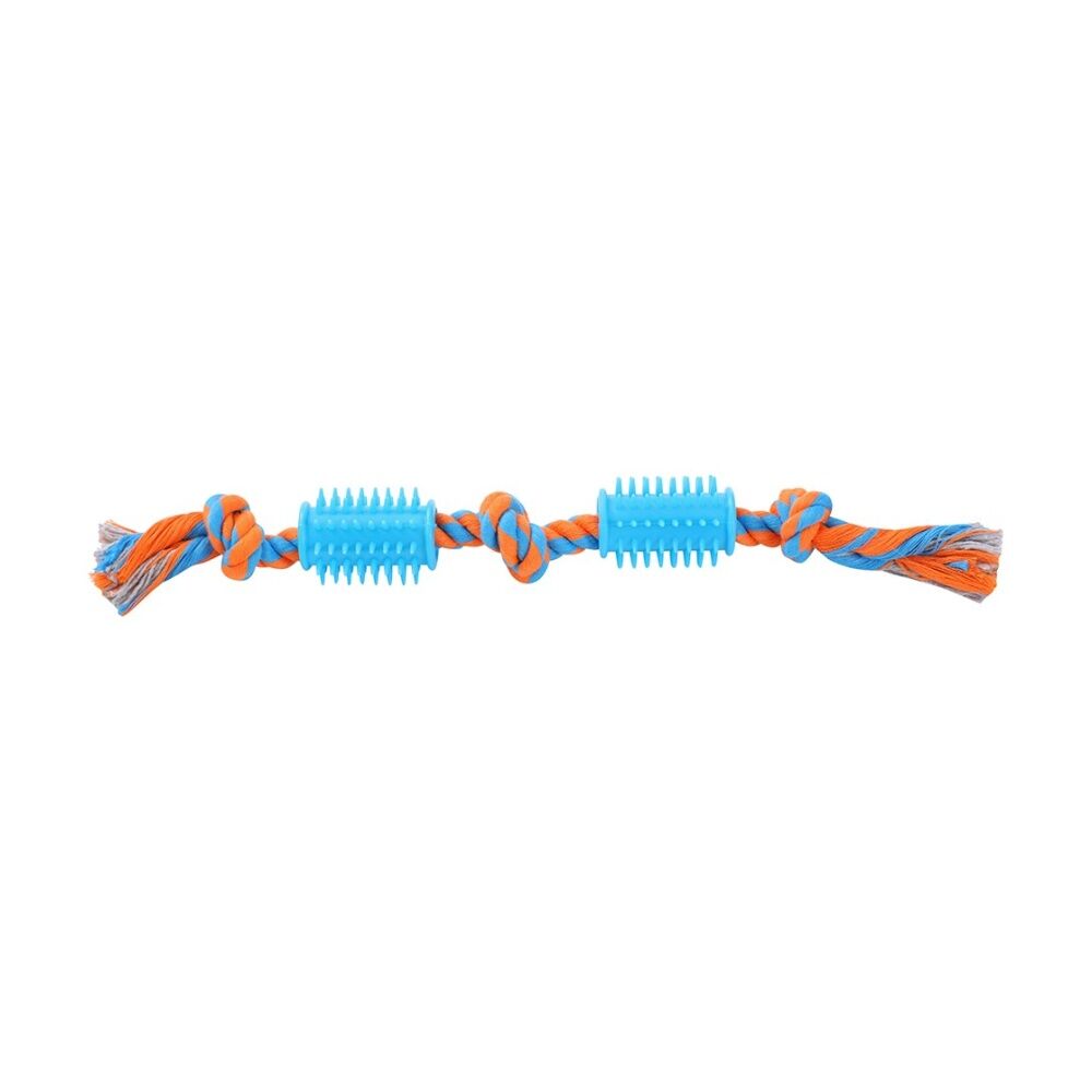 Paws and Claws Rope & Spikey Rubber Durable Pet Dog Tug/Chew/Fetch Toy Assorted (6 Pack) — image 8