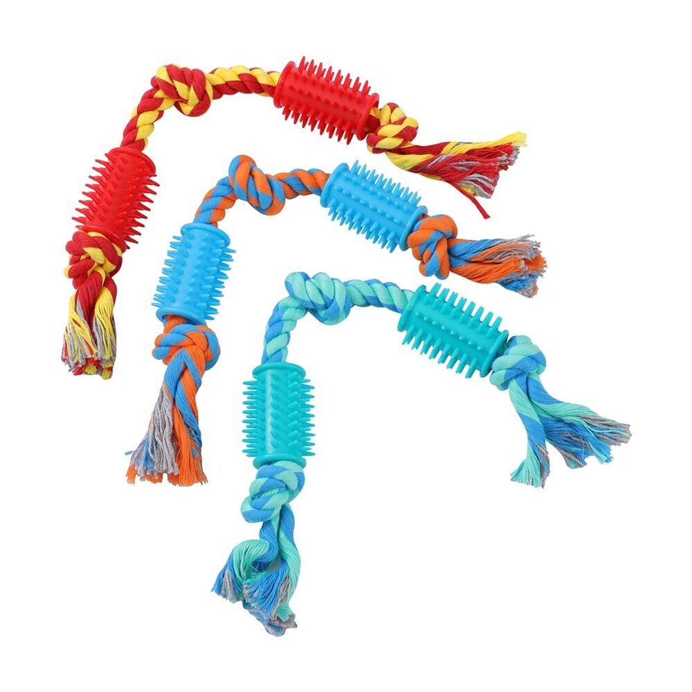 Paws and Claws Assorted Rope & Spikey Rubber Durable Pet Dog Tug/Chew/Fetch Toy — image 3
