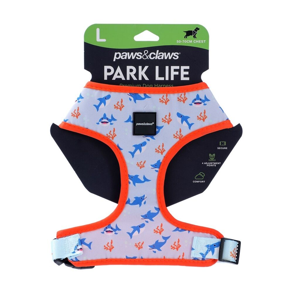 Paws and Claws Park Life Printed Pet Dog Harness Assorted Large 50-70cm (3 Pack) — image 2