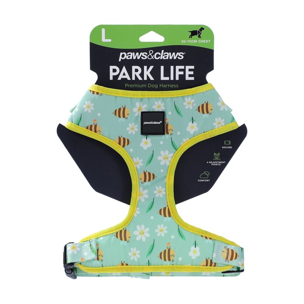 Paws and Claws Park Life Printed Pet Dog Harness Assorted Large 50-70cm (3 Pack) — image 9
