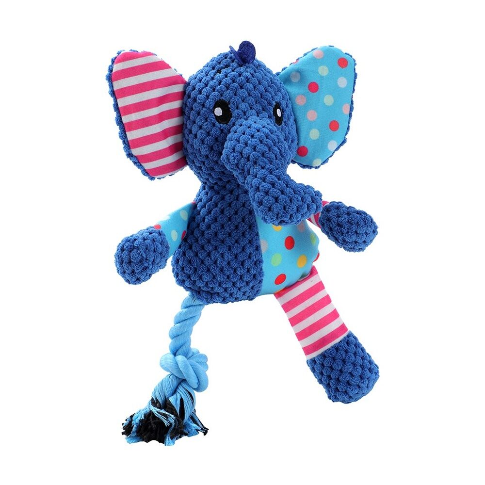 Paws and Claws Patchwork Plush Animals Dog Chew/Tug/Cuddle Toy 26x20cm Assorted (12 Pack) — image 10