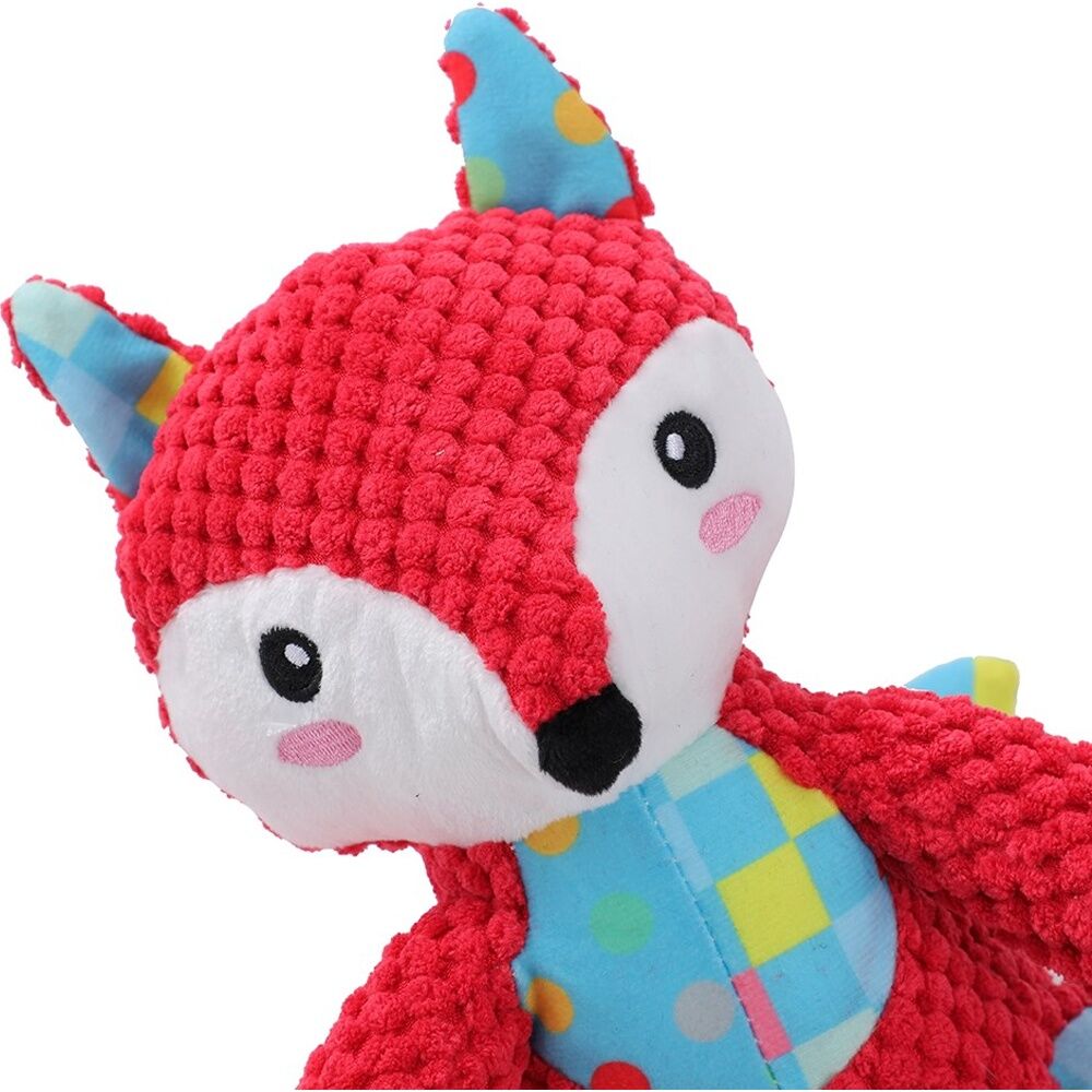 Paws and Claws Patchwork Plush Animals Dog Chew/Tug/Cuddle Toy 26x20cm Assorted (6 Pack) — image 7